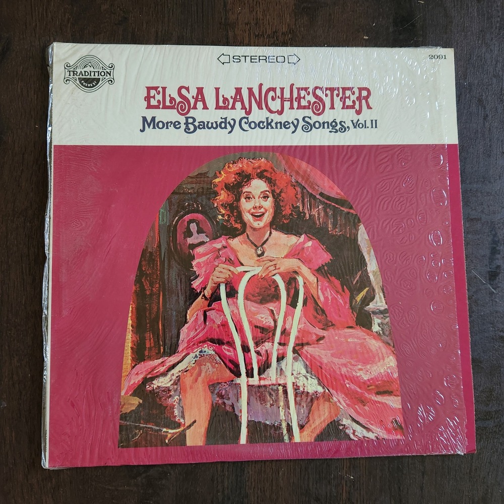Elsa Lanchester More Bawdy Cockney Songs Vol II Vinyl‎ LP Record Tradition